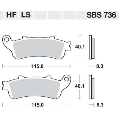 Τακάκια SBS 736LS Honda